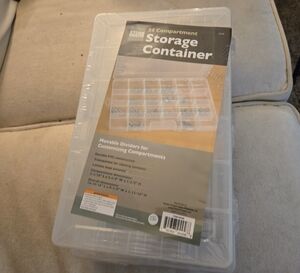 24-Compartment Clear Storage Container by